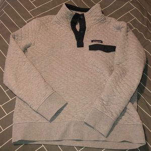 Grey Quilted Patagonia Pullover